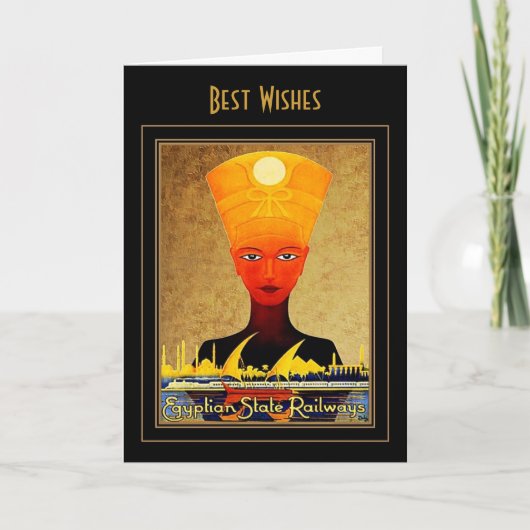 ヴィンテージ旅行カードエジプト カード (正面)