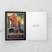 ヴィンテージ旅行カードロンドン鉄道スコットランド カード (内部)