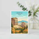 ヴィンテージ旅行ギリシャAthenesグレースツーリズム ポストカード (スタンド正面)