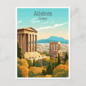ヴィンテージ旅行ギリシャAthenesグレースツーリズム ポストカード (正面)