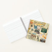 ヴィンテージ旅行コラージュ2 ノートブック (内部)