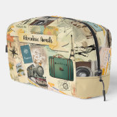 ヴィンテージ旅行コラージュ ドップキット (右コーナー)