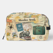 ヴィンテージ旅行コラージュ ドップキット (裏面)