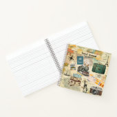 ヴィンテージ旅行コラージュ ノートブック (内部)