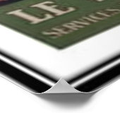 ヴィンテージ旅行コルシカ –  ポスター (角)