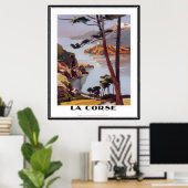 ヴィンテージ旅行コルシカ – ポスター (ホームオフィス)