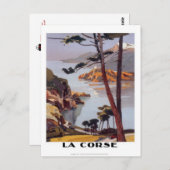 ヴィンテージ旅行コルシカ –  ポストカード (正面/裏面)