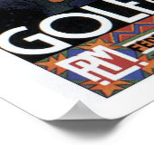 ヴィンテージ旅行ゴルフドゥラスークラトゥニス ポスター (角)