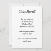 ヴィンテージ旅行サンフランシスコ住所の変更 招待状 (裏面)