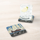 ヴィンテージ旅行シカゴは都市スカイラインのすべてを持っている コースター (右側)