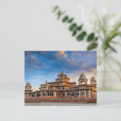 ヴィンテージ旅行ジャイプールインディアカラフルラジャスタン ポストカード (スタンド正面)