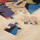 ヴィンテージ旅行ジャバインドネシア ジグソーパズル (側面)