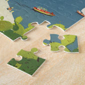 ヴィンテージ旅行スイス連邦共和国 ジグソーパズル (側面)