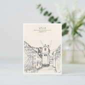 ヴィンテージ旅行スプリットCroatia Croatia E retro tourism ポストカード (スタンド正面)