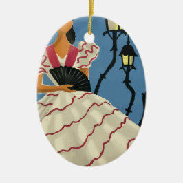 ヴィンテージ旅行スペイン セラミックオーナメント