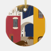 ヴィンテージ旅行スペイン セラミックオーナメント (正面)