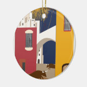 ヴィンテージ旅行スペイン セラミックオーナメント (左)