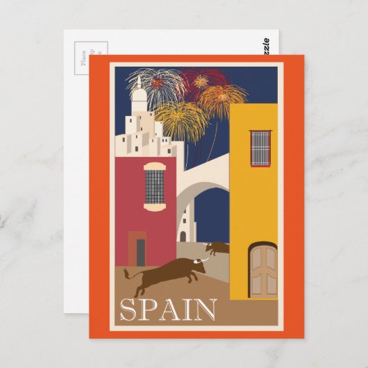 ヴィンテージ旅行スペイン ポストカード (正面/裏面)