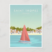 ヴィンテージ旅行セントトロペスフランス観光 ポストカード (正面)