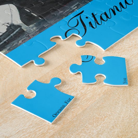 ヴィンテージ旅行タイタニック海事試験アクア252ピース ジグソーパズル (側面)