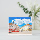 ヴィンテージ旅行タルトゥエストニアエストニー水彩色 ポストカード (スタンド正面)