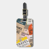 ヴィンテージ旅行チケット ラゲッジタグ (正面縦)
