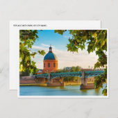 ヴィンテージ旅行ツールーズフランス観光レトロ ポストカード (正面/裏面)