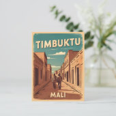 ヴィンテージ旅行ティンブクトゥマリ・アフリカレトログラフィック ポストカード (スタンド正面)