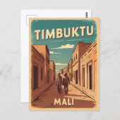 ヴィンテージ旅行ティンブクトゥマリ・アフリカレトログラフィック ポストカード (正面/裏面)