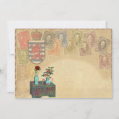 ヴィンテージ旅行テーマの保存日付カード セーブザデート (正面)