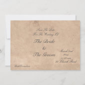 ヴィンテージ旅行テーマの保存日付カード セーブザデート (裏面)