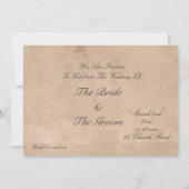 ヴィンテージ旅行テーマの招待 招待状 (裏面)