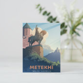 ヴィンテージ旅行トビリシグルジア建物シティスケープ ポストカード (スタンド正面)