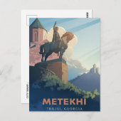 ヴィンテージ旅行トビリシグルジア建物シティスケープ ポストカード (正面/裏面)