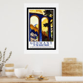 ヴィンテージ旅行ドイツザブラックフォレスト ポスター (キッチン)