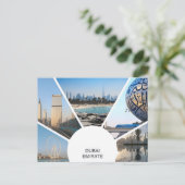 ヴィンテージ旅行ドバイ統一されたアラブ首長国都市 ポストカード (スタンド正面)