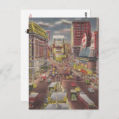 ヴィンテージ旅行ニューヨークシティUSA - ポストカード (正面/裏面)