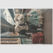 ヴィンテージ旅行ネズミ切り離し 薄葉紙 (正面)