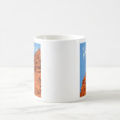 ヴィンテージ旅行ハイキング聖ジョージ・ユタ岩層 コーヒーマグカップ (中央)