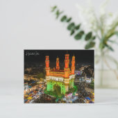 ヴィンテージ旅行ハイデラバードIndiaパキスタン休暇 ポストカード (スタンド正面)