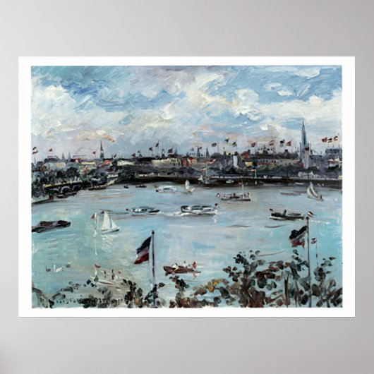 ヴィンテージ旅行ハンブルグドイツ ポスター (正面)