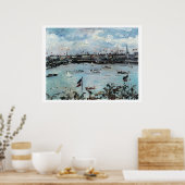 ヴィンテージ旅行ハンブルグドイツ ポスター (キッチン)