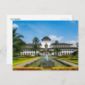 ヴィンテージ旅行バンドンインドネシアバケーションシティ ポストカード (正面/裏面)