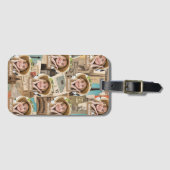 ヴィンテージ旅行パターカスタムンの写真と名前 ラゲッジタグ (正面横)