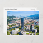 ヴィンテージ旅行ビルバオSpain Guggenheim city ポストカード (正面/裏面)