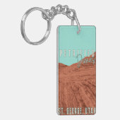 ヴィンテージ旅行ピトリファイド砂丘ユタ岩の形成 キーホルダー (正面左)