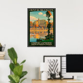 ヴィンテージ旅行フランス、アンボイズ城 – ポスター (ホームオフィス)