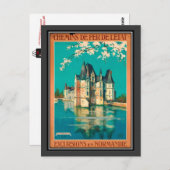 ヴィンテージ旅行フランス、ノルマンディ – ポストカード (正面/裏面)