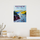 ヴィンテージ旅行フランス – ブルターニュ – サンブリューク ポスター (キッチン)