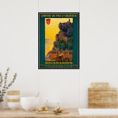 ヴィンテージ旅行フランス、ロカマドール –  ポスター (キッチン)